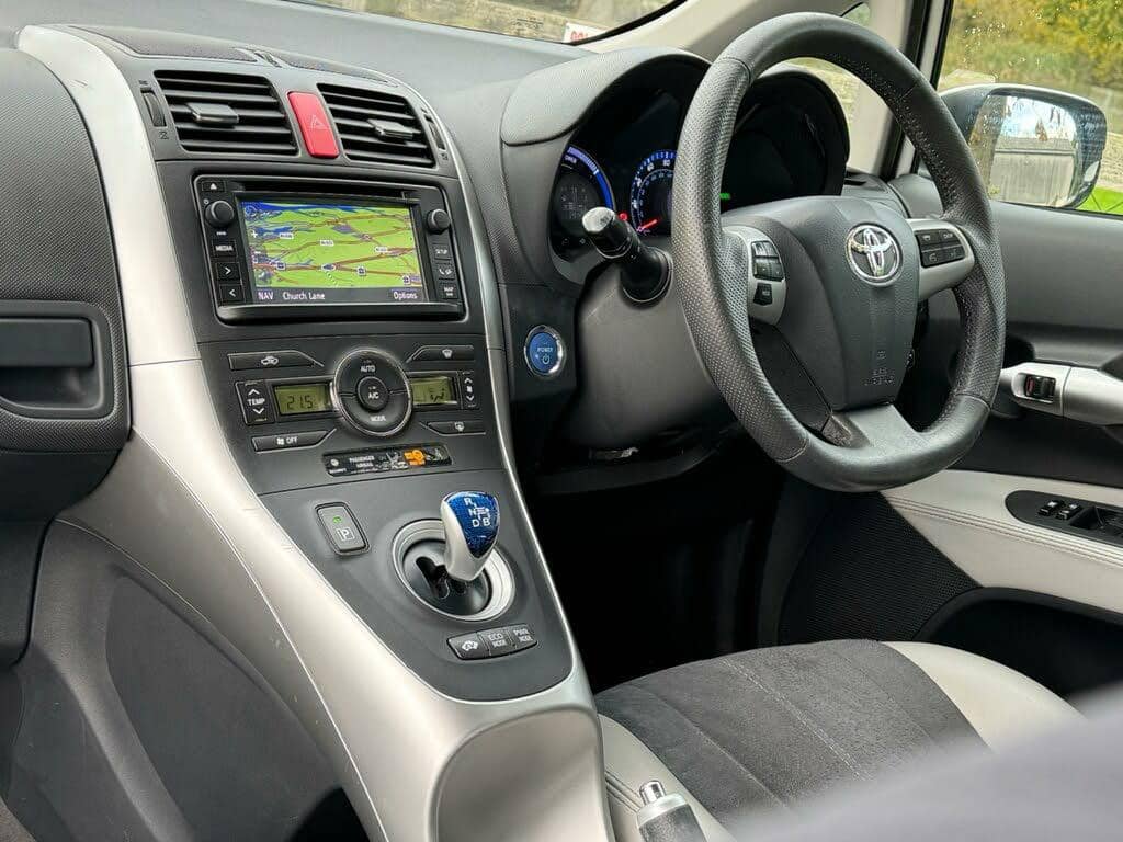 Driving school car side view