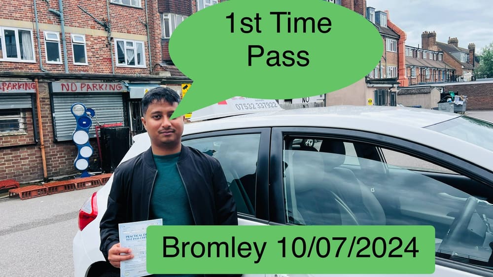 Drive More School student who passed their driving test first time in 2024, Bromley